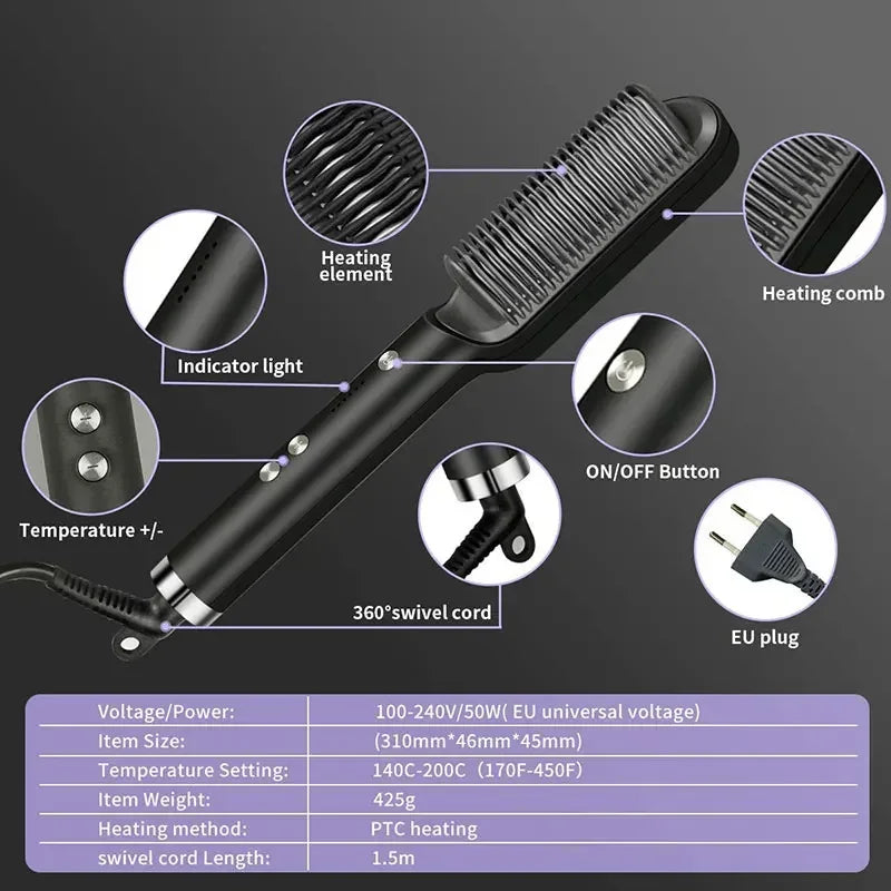SmoothComb® Peigne Lissant Thermostatique