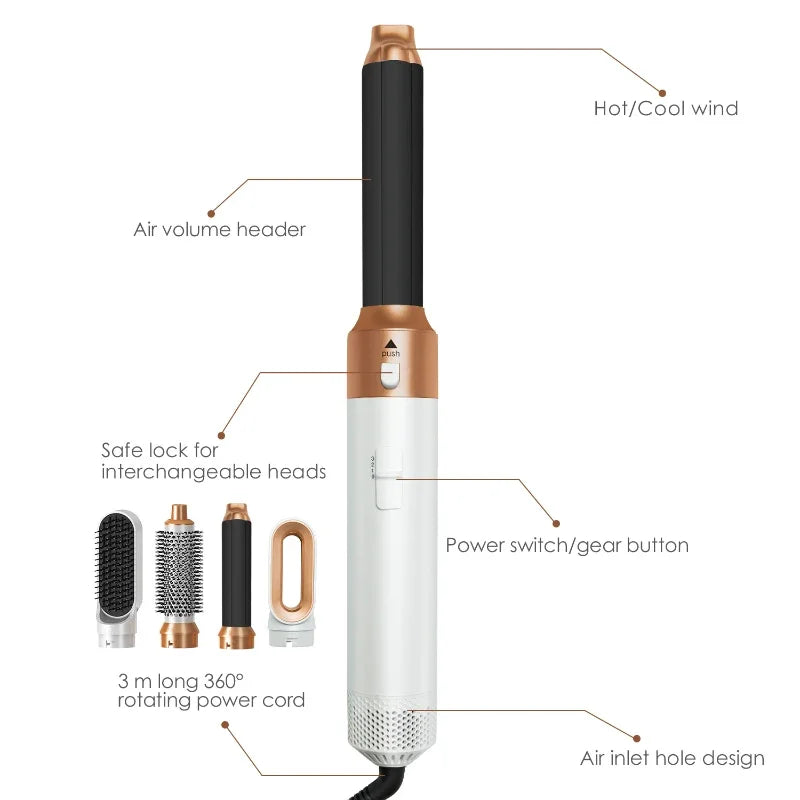 StyleFlow® Sèche-Brosse 5-en-1